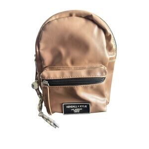 Kendall And Kylie Mini Backpack Camel Tan Black